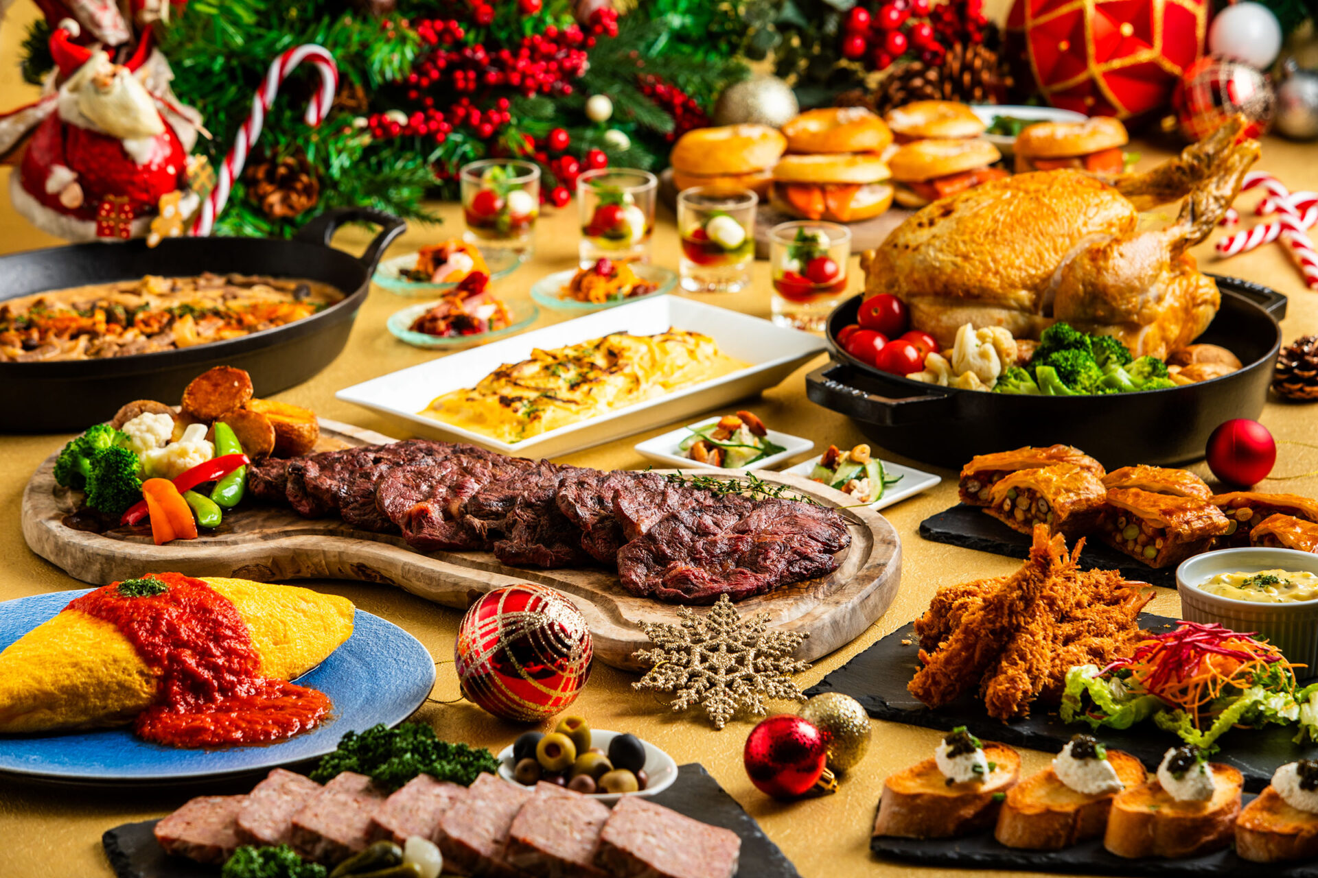 クリスマススペシャルランチビュッフェChristmas Special Lunch Buffet表示