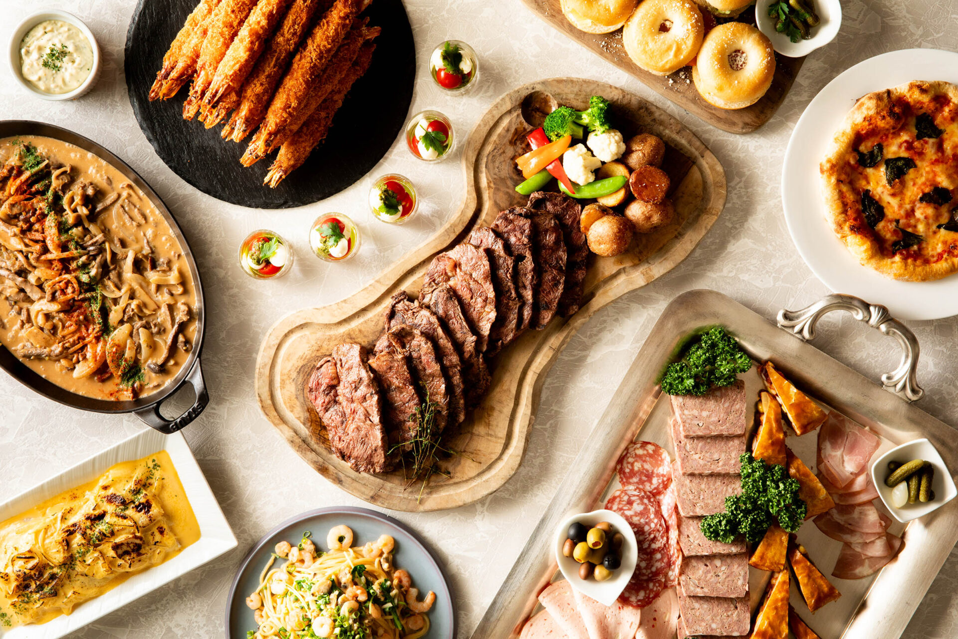 鉄板焼きビーフステーキディナー&デザートビュッフェ ～50th Memories～Steak Dinner Buffet ～50th Memories～表示