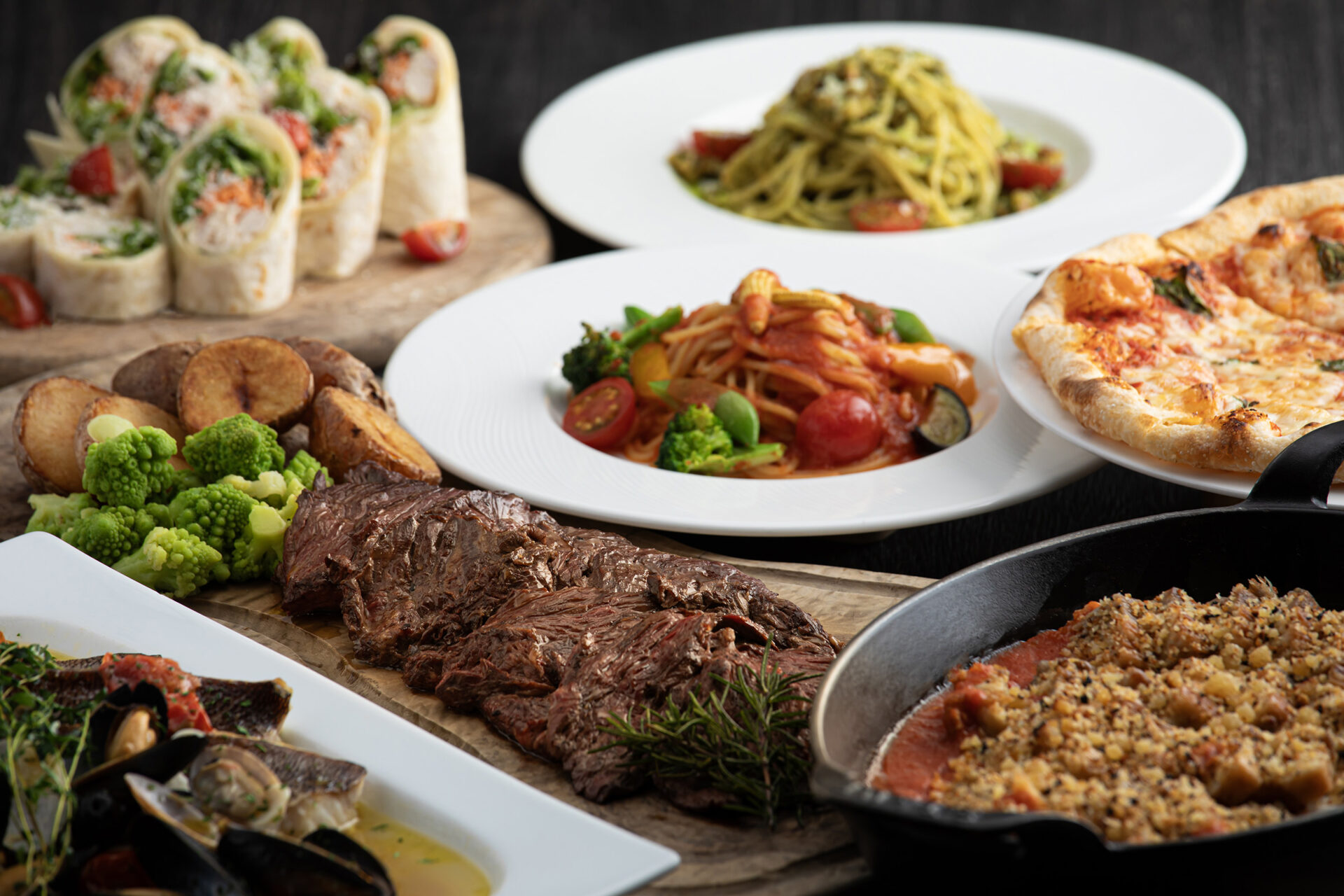 鉄板焼きビーフステーキランチ&デザートビュッフェ ~Italian~ Grilled Beef Steak Lunch & Desert Buffet ~Italian~