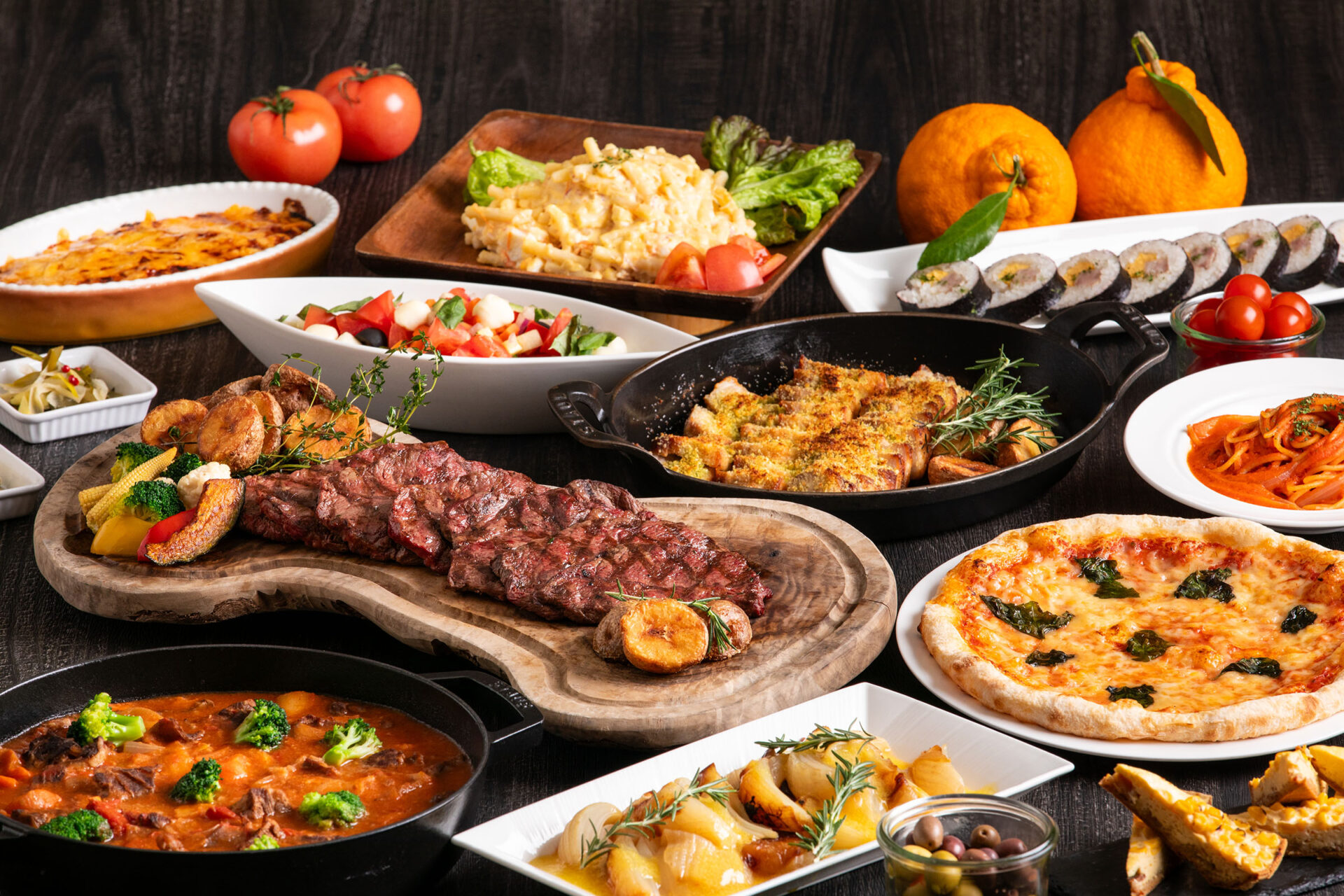 【5月16日～土日祝限定】鉄板焼きビーフステーキと彩り“熊本”ディナー＆デザートビュッフェ～名産と旬味が奏でる、くまもとの味わい～表示